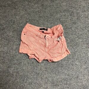 BDG Shorts Womens Size 26 Pink Shortie Denim Cuffed Casual Summer Stretch